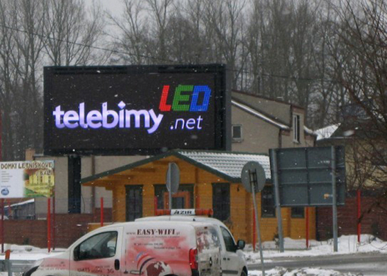 P20mm im freien Werbung LED-Bildschirm digitale Werbetafeln in Polen