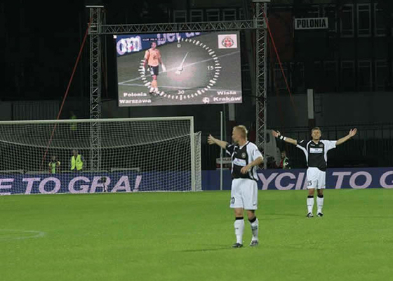 Hohes Bildwiederholfrequenz BAD 2R1G1B virtuelles Digital Fußball-Stadion LED sortiert P16 256x128mm aus
